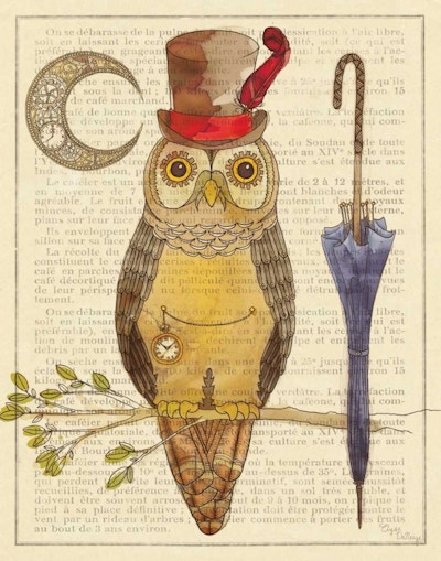Steampunk Owl I