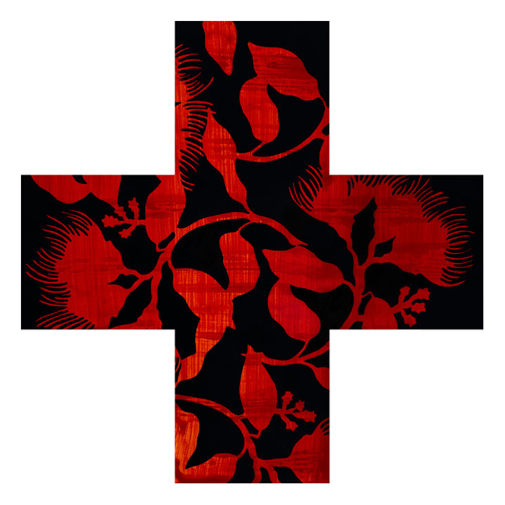 Pohutukawa Cross - Red
