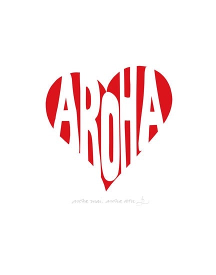 Aroha Mai, Aroha Atu - Red Ink Design