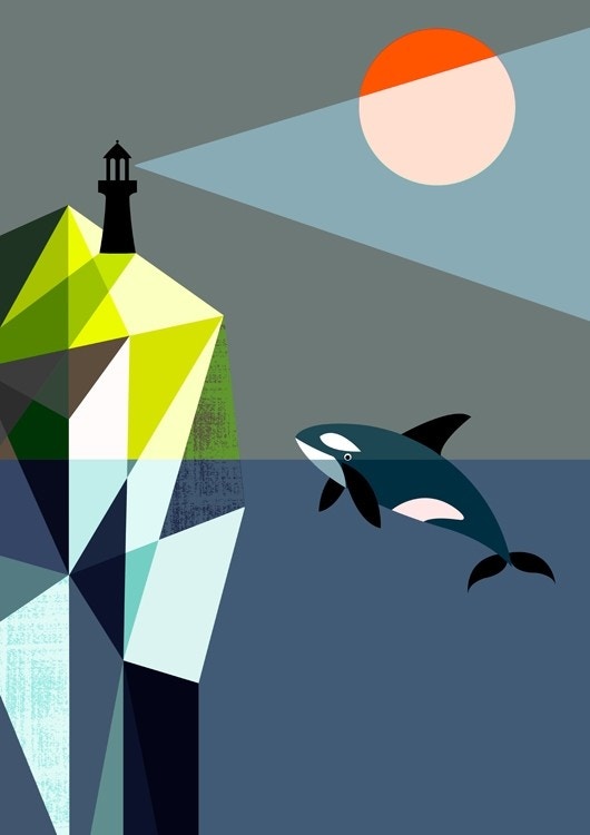 Orca And The Lighthouse - Ellen Giggenbach