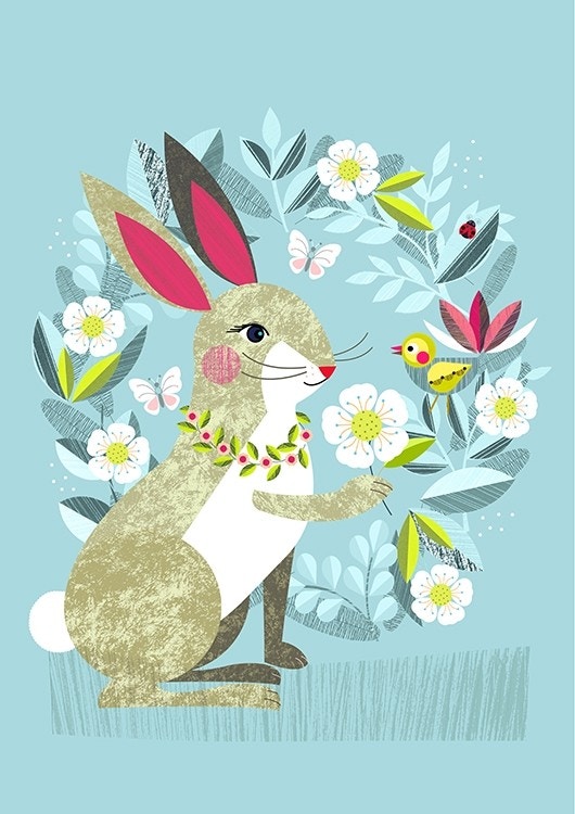 Pretty Rabbit And Piwakawaka - Ellen Giggenbach