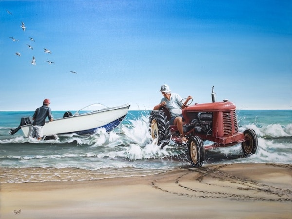 Launching The Boat - Graham Young