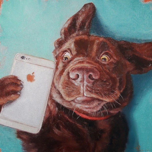 Dog Selfie - Lucia Heffernan