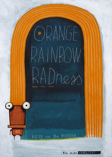 Orange Rainbow Radness