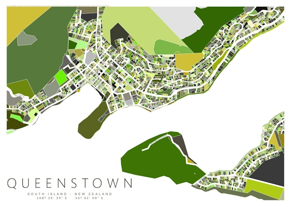 Queenstown Map - Karyn McDonald