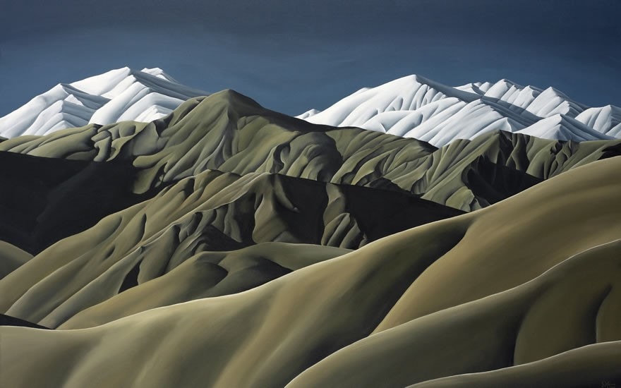 Sculpted Land - Lindis Pass (Canvas)