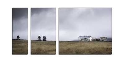 Shearers Huts - Isolated (triptych)