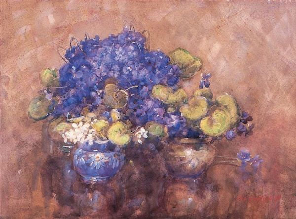 Violets (Sale) - Margaret Stoddart